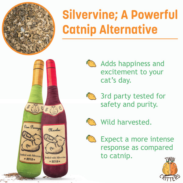 Catnip wine clearance bottle toys